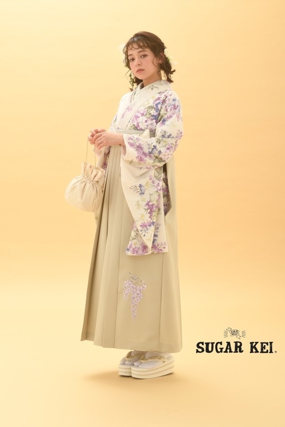 【SUGAR KEIブランド卒業式袴】SUGAR KEIブランド卒業式袴用着物-465 / 袴-329