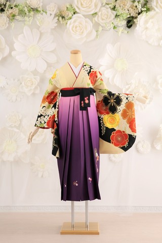 山本彩ブランド卒業式袴レンタル】山本彩ブランド卒業式袴用着物