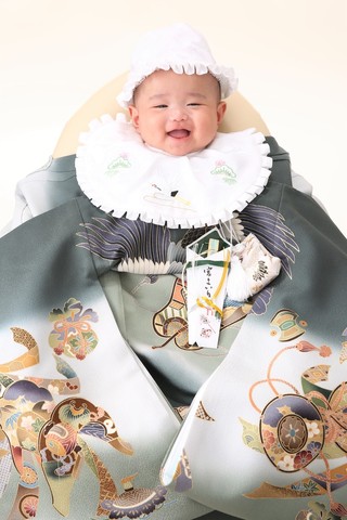 お宮参り男の子着物 産着レンタル お宮参り小物】みJ-10 / み小J-4 