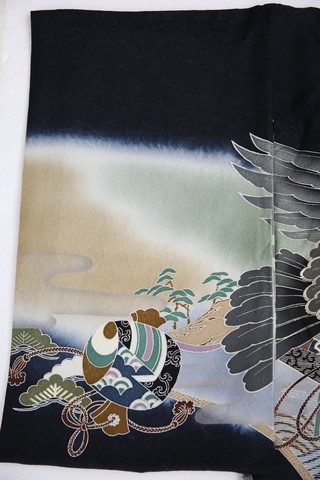 おしゃれで粋な男宮参り着物在庫処分08 おしゃれで粋な男宮参り着物