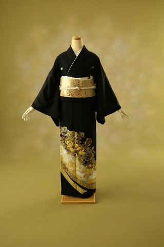 留袖レンタル 着物レンタル 桂由美】黒留袖-76 ト帯-39 | 姫路の成人式
