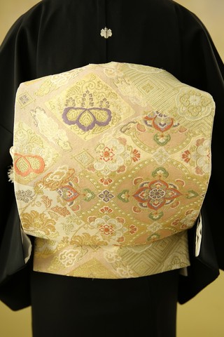 留袖レンタル 着物レンタル 束ね熨斗に鶴 】黒留袖-5 ト帯-47 | 姫路の