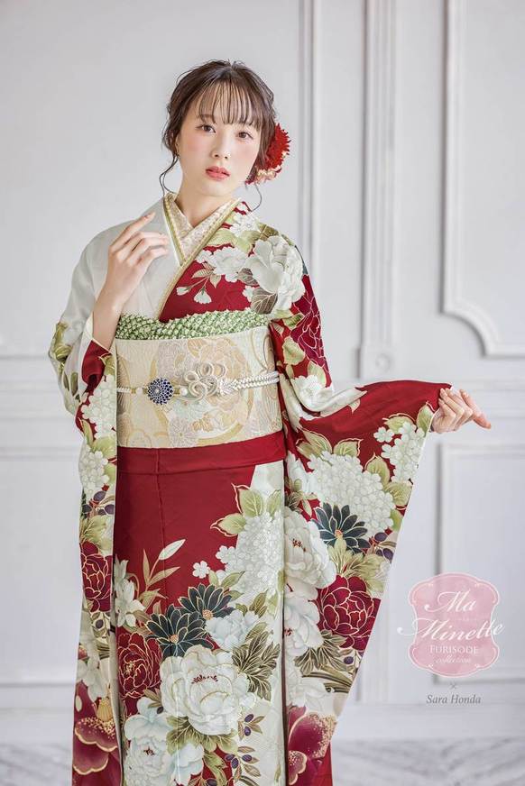【振袖レンタル 成人式振袖 着物】振袖-707【Maminette×Sara】