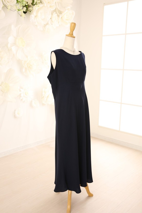 【結婚式パーティーお呼ばれミセスドレスレンタル】15-121・3L