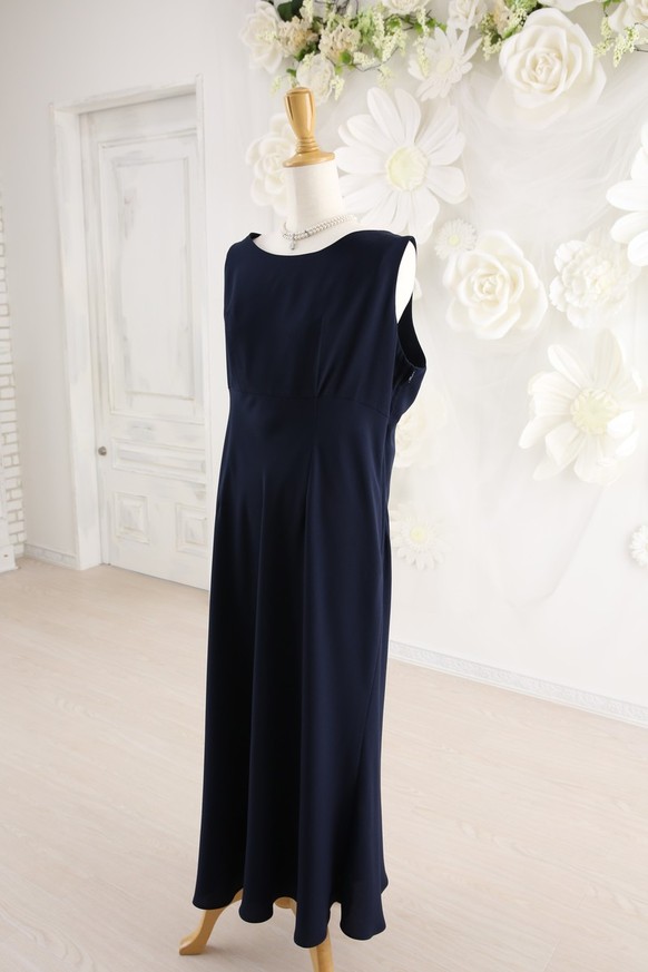 【結婚式パーティーお呼ばれミセスドレスレンタル】15-121・3L