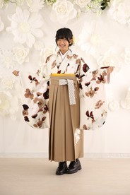 【JAPANSTYLE×中村里砂ブランド卒業式袴レンタル】JAPANSTYLE×中村里砂ブランド卒業式袴用着物-450/袴-308