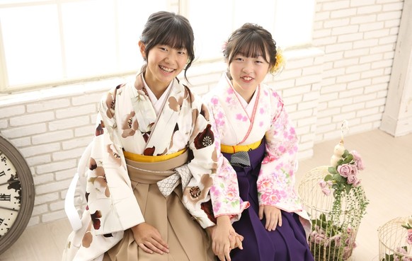 【JAPANSTYLE×中村里砂ブランド卒業式袴レンタル】JAPANSTYLE×中村里砂ブランド卒業式袴用着物-450/袴-308