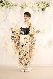【振袖レンタル　成人式振袖　着物】振袖-612　【なでしこ】
