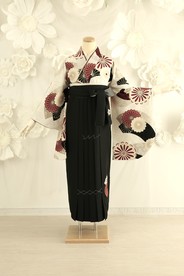 【JAPANSTYLE×中村里砂ブランド卒業式袴レンタル】JAPANSTYLE×中村里砂ブランド卒業式袴用着物-516/368