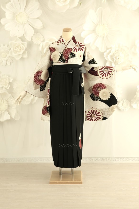 【JAPANSTYLE×中村里砂ブランド卒業式袴レンタル】JAPANSTYLE×中村里砂ブランド卒業式袴用着物-516/368