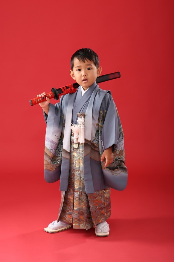 【七五三着物レンタル 三歳男の子七五三レンタル】七J3-8