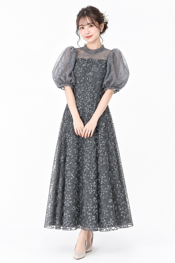 【結婚式パーティーお呼ばれドレスレンタルミセスドレス】02-148
