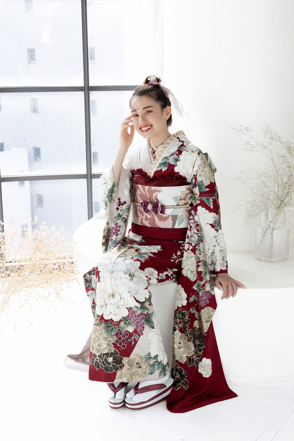 【振袖レンタル 成人式振袖 着物】振袖-708 【ラフィネモカ】