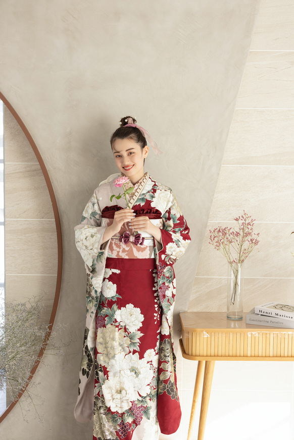 【振袖レンタル 成人式振袖 着物】振袖-708 【ラフィネモカ】