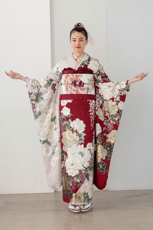 【振袖レンタル 成人式振袖 着物】振袖-708 【ラフィネモカ】