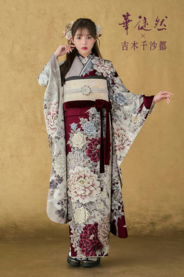 【振袖レンタル　成人式振袖　着物】振袖-709　【 華徒然×吉木千沙都】