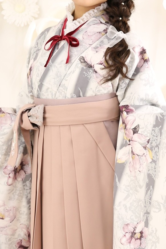 【SUGAR KEIブランド/MaMinetteブランド卒業式袴】SUGAR KEIブランド卒業式袴用着物-497 /袴-345