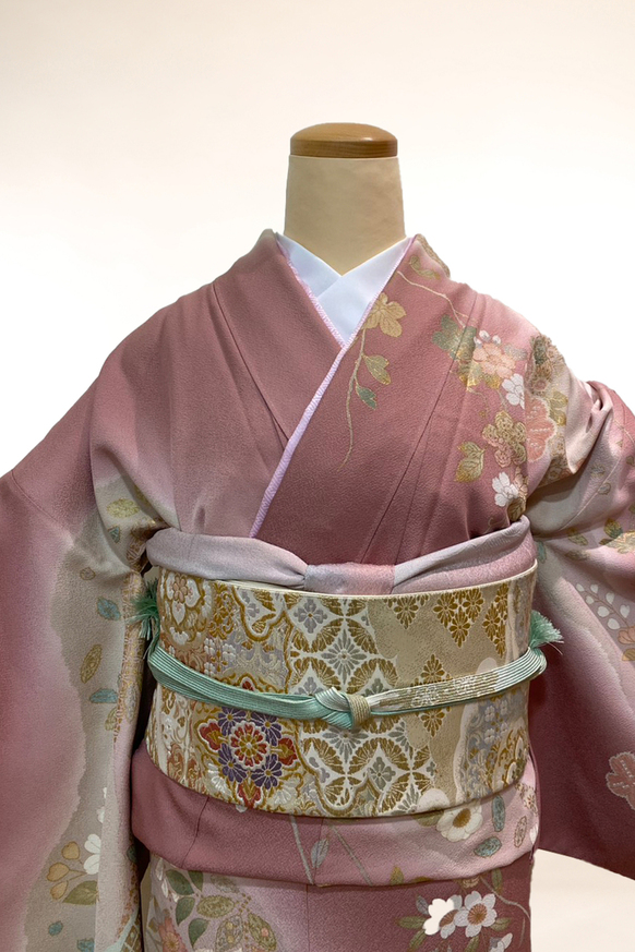 訪問着-12　幻の辻が花柄