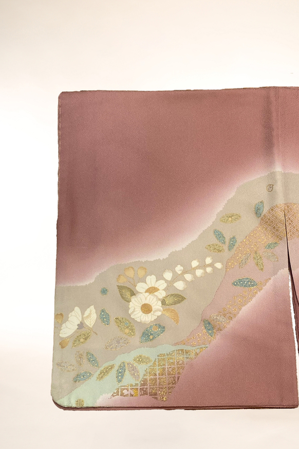 訪問着-12　幻の辻が花柄