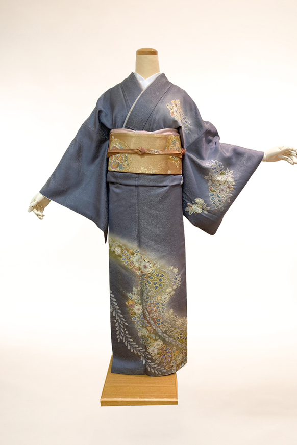 訪問着-14 幻の辻が花 金銀彩