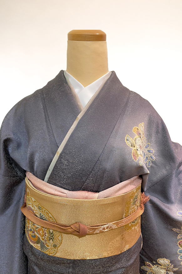訪問着-14 幻の辻が花 金銀彩