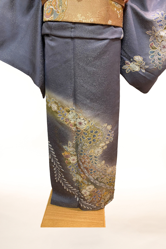 訪問着-14 幻の辻が花 金銀彩