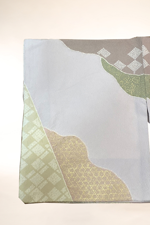 訪問着-16　金彩　正倉院模様刺繍