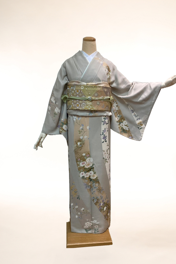 訪問着-17　金彩金箔
