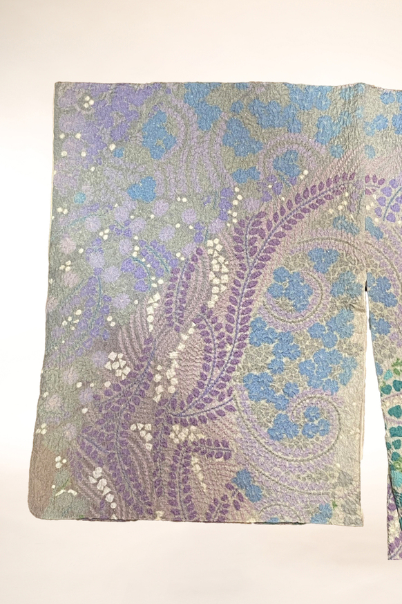 訪問着-24　幻の辻が花　金銀彩刺繍