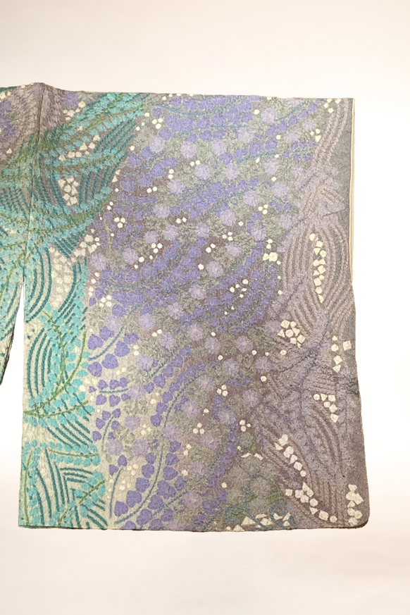 訪問着-24　幻の辻が花　金銀彩刺繍