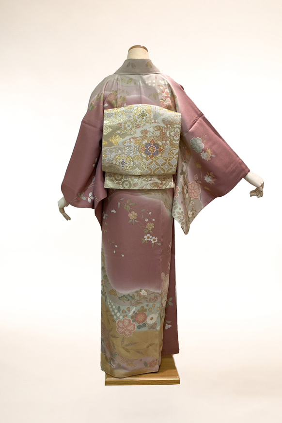 訪問着-12　幻の辻が花柄