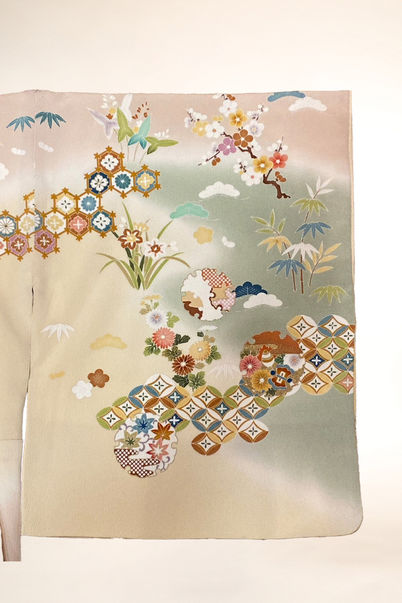 訪問着-25 多彩京染 金彩刺繍