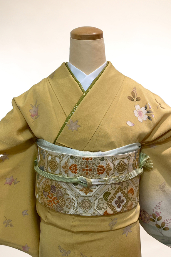 訪問着-30　金彩刺繍　多彩京染め