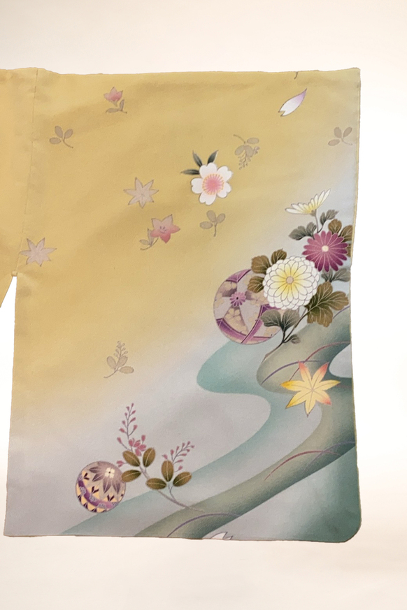 訪問着-30　金彩刺繍　多彩京染め