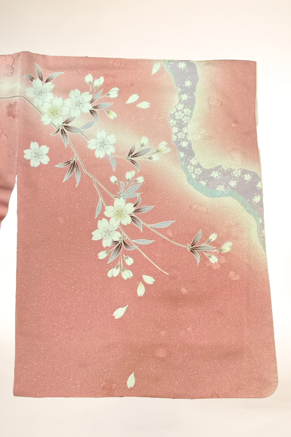 訪問着-35 渡邊邦保 受賞柄 金地金彩刺繍